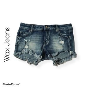 Wax Jean Frayed Shorts